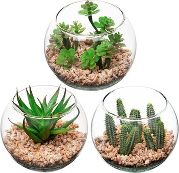 Three Sets Of Small Artificial Fake Succulent Plants, 5 of 6