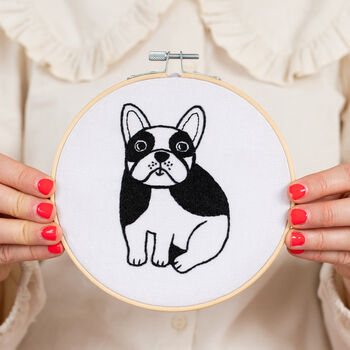 Frenchie Jane Foster Embroidery Hoop Kit, 2 of 4