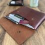 Personalised Brown Leather A5 Travel Documents Wallet, thumbnail 2 of 11