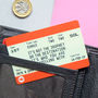 Personalised Train Ticket Wallet Keepsake, thumbnail 4 of 5