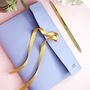 Personalised Vegan Leather Notebook | Lilac, thumbnail 1 of 2
