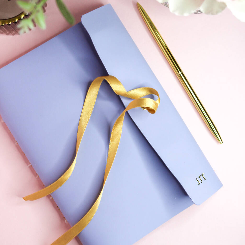 Personalised Vegan Leather Notebook | Lilac, 1 of 2