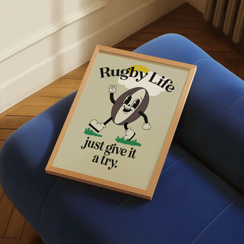 Rugby Life: Funny Rugby Print, 7 of 8