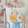 Daffodil Flower Illustration Fabric Gift Pillow, thumbnail 4 of 12
