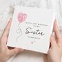 21st Birthday Card For Sister Pink Balloon, thumbnail 1 of 7