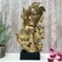 Abstract Couple Sculpture With Gold Leaf Detail Gift Ornament, thumbnail 7 of 9
