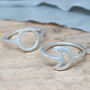 Geometric Rings. Sterling Silver Shape Rings, thumbnail 3 of 12