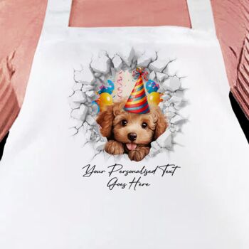 Personalised Poodle Birthday Break Through, 9 of 9