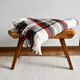 Pure Wool Blanket – Tartan Red, thumbnail 2 of 5