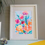 Floral Bouquet Printed Artwork, thumbnail 2 of 4