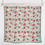 Colourful Floral Motif Indian Block Printed Cotton Bed Quilt, thumbnail 4 of 9