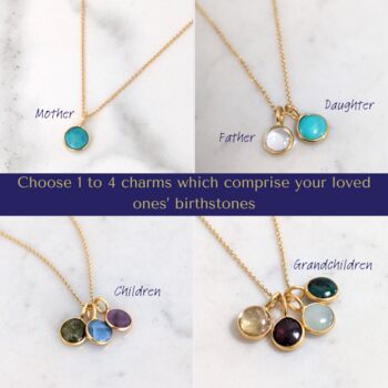 The 'Vip' Friends And Family Birthstone Necklace, 3 of 12