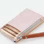 Personalised Rose Gold Vegan Leather Card Purse, thumbnail 4 of 5