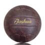 Personalised Faux Leather Football Ball Size Five, thumbnail 1 of 3