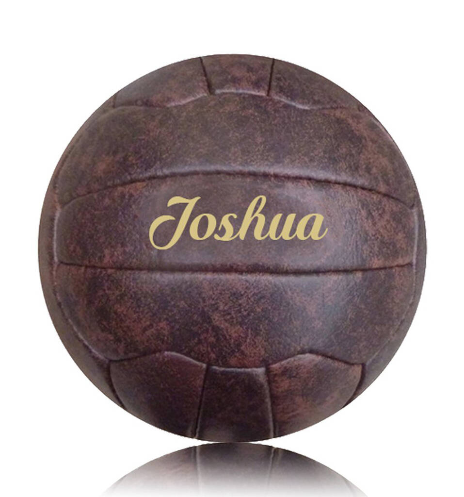 Personalised Faux Leather Football Ball Size Five, 1 of 3