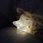 Glitter LED Star Hanging Decoration Light, thumbnail 8 of 9