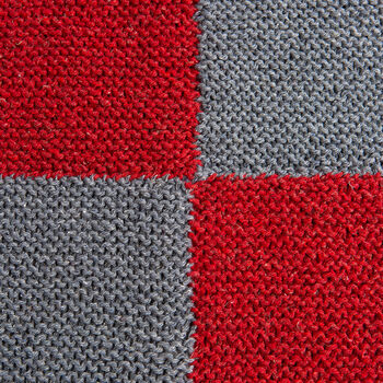 Christmas Square Blanket Beginners Knitting Kit, 5 of 6