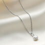 30th Wedding Anniversary Pearl Necklace In Silver, thumbnail 4 of 8