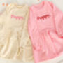 Valentines Personalised Embroidered Name Sweater Dress, thumbnail 10 of 11