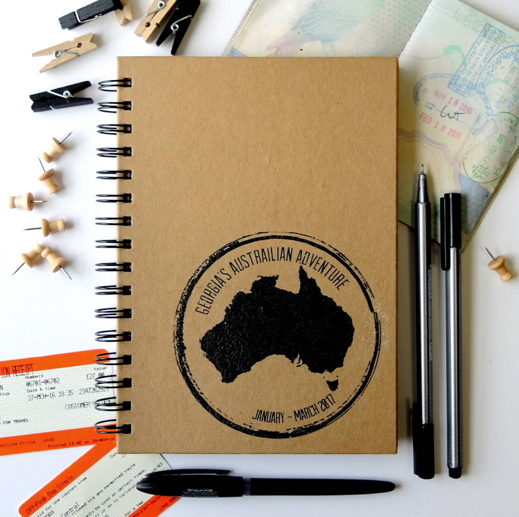 Personalised Stamp Travel Journal, 1 of 2