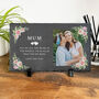 Personalised Any Message Pink Floral Decorative Slate With Stand 30 X 20cm, thumbnail 1 of 6