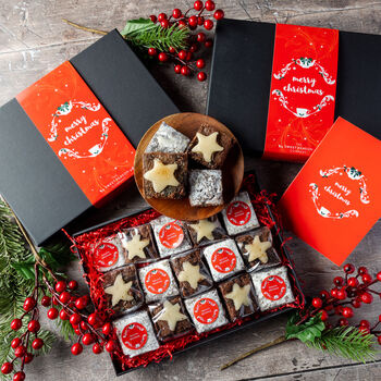 Christmas Indulgent Baileys And Mince Pie Brownies Gift, 2 of 4