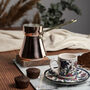 Handcrafted Solid Copper Coffee Pot, Heavy Duty Turkish Coffee Maker, thumbnail 5 of 12