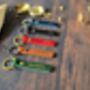 Handmade Leather Personalised Keyring Gift, thumbnail 6 of 8