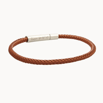 Men's Personalised Small Leather Bracelet, 4 of 6