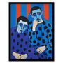 The Boys In Blue Bright Bold Modern Men Wall Art Print, thumbnail 5 of 6