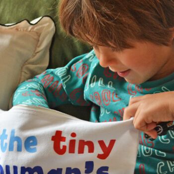 'The Tiny Human's Stuff' Cotton Bag, 5 of 8