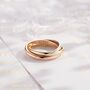 9ct Gold Personalised Diamond Russian Wedding Ring, thumbnail 1 of 8
