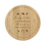 Personalised Autumn Wooden Chopping Board, thumbnail 3 of 3