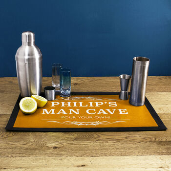 Personalised Man Cave Bar Mat, 11 of 12