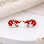 Sterling Silver Woodland Fox Stud Earrings – 8mm, thumbnail 1 of 5