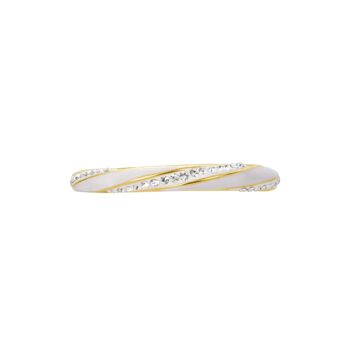 Evoke Gold Plated Crystal Enamel Stacker Ring, 3 of 5