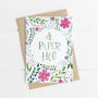 'A Paper Hug' Hand Lettered A6 Greeting Card, thumbnail 2 of 3