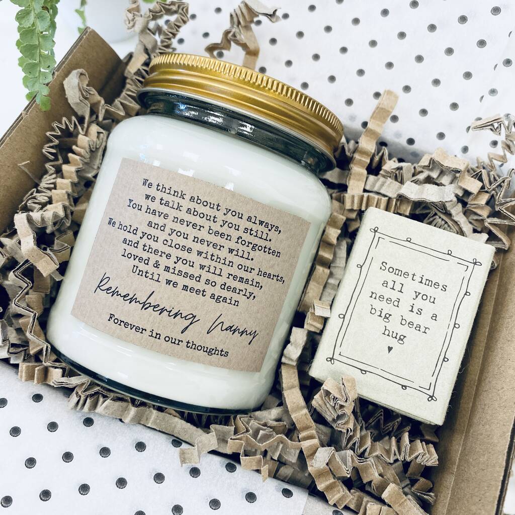 Bereavement Scented Candle Keepsake Gift Box By Lollyrocket Candle Co ...