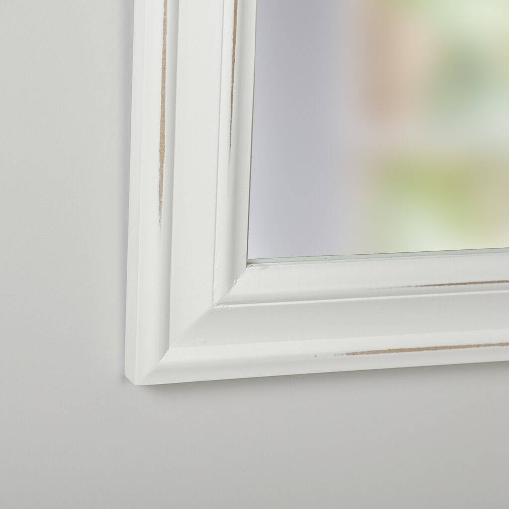 Antique White Nautical Wall Mirror By Dibor