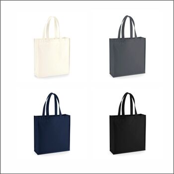 Big Initial Gallery Canvas Tote Bag, 4 of 10