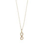 9ct Yellow Gold Infinity Necklace, thumbnail 1 of 4