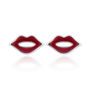 Red Lips Stud Earrings, thumbnail 3 of 5