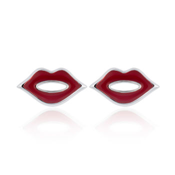 Red Lips Stud Earrings, 3 of 5