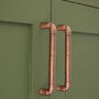 Copper U Pull Handle Aged, thumbnail 2 of 6