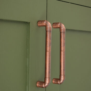 Copper U Pull Handle Aged, 2 of 6