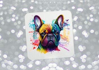 French Bull Dog Gifts. Color Splash, Dog Lover Gift Personalised, 3 of 5