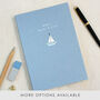 Personalised Sailing Boat A5 Cloth Bound Notebook, thumbnail 1 of 7