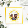 Personalised Fathers Day Scalloped Circle Photo Card, thumbnail 3 of 4