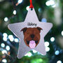 Staffie Christmas Tree Dog Decoration Personalised, thumbnail 10 of 10
