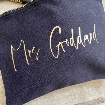 Personalised Name Pencil Case/Make Up Pouch, 2 of 2